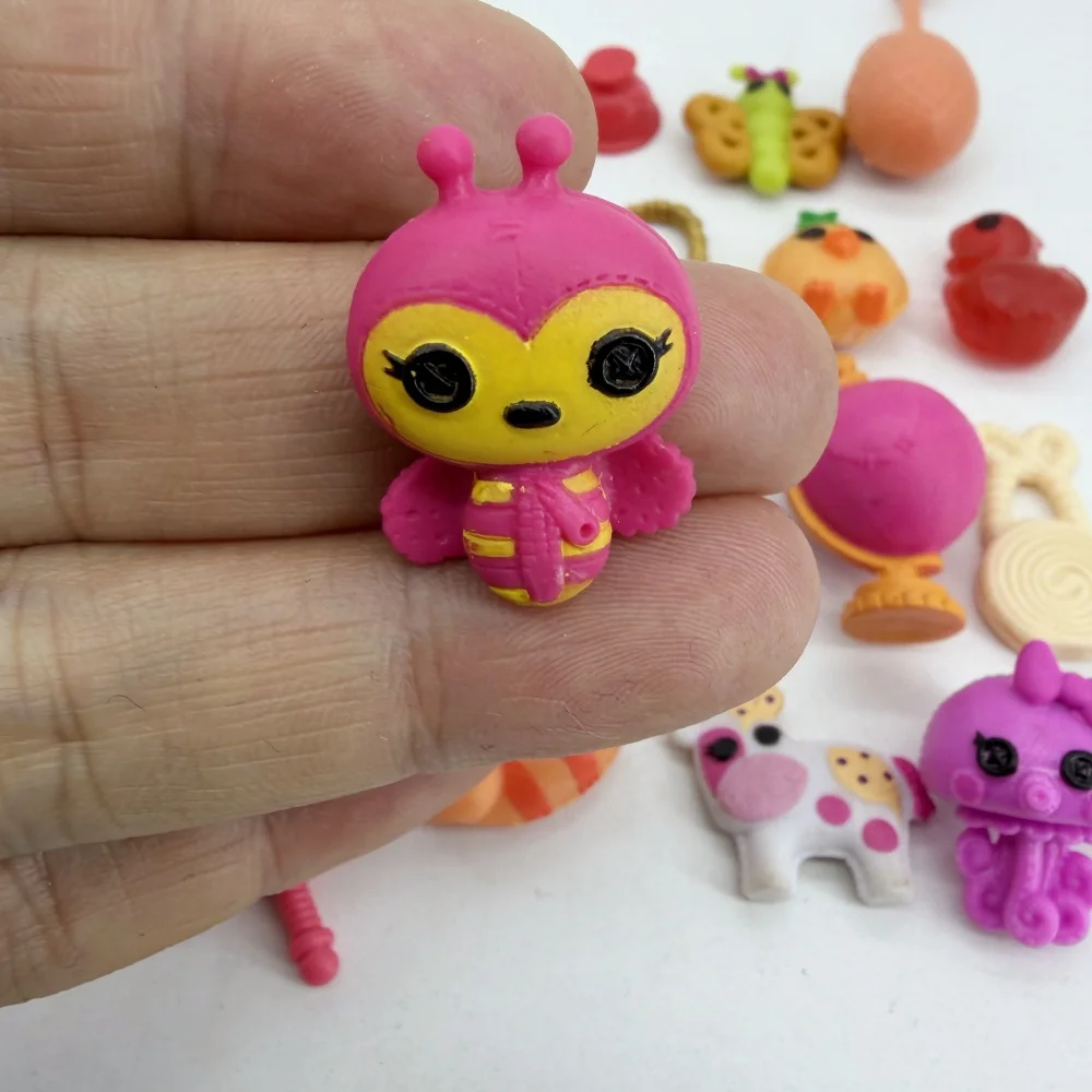 Фото 5-20 шт. Оригинальные аксессуары Lalaloopsy, фигурки кукол 2-3 см, миниатюрные милые коллекционные модели питомцев, игрушки для девочек, рождественский подарок №3