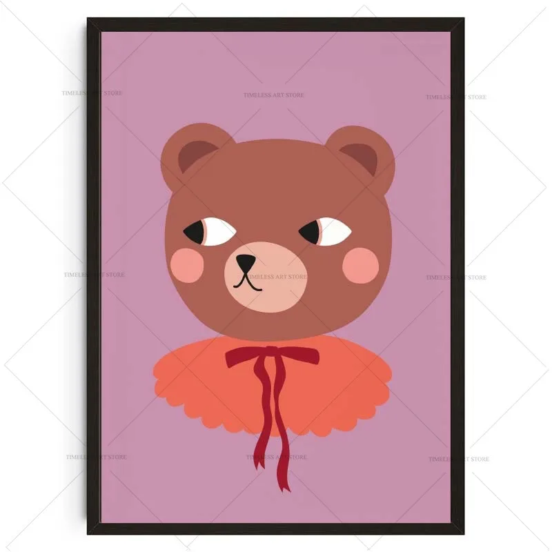 

Печать на холсте "Милые животные"