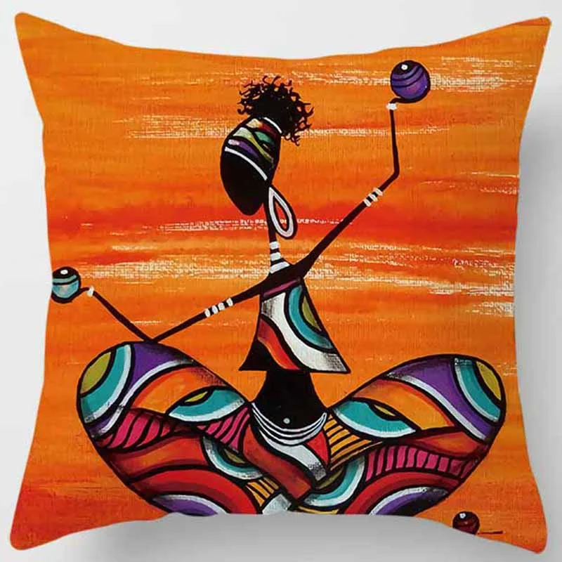 1 шт. этнический принт Африканской девушки льняные наклейки автомобильные