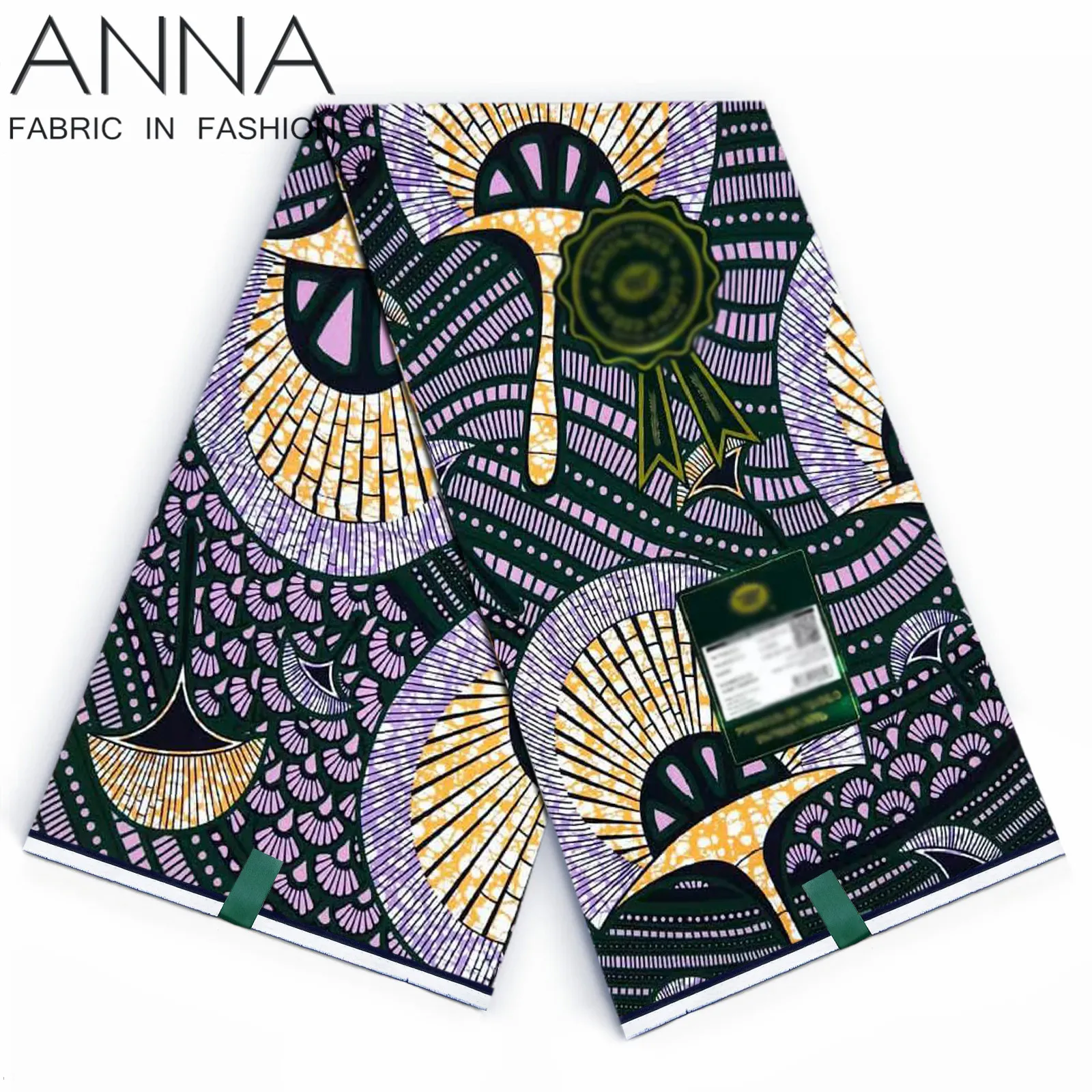 Восковая ткань Анкара хлопок 6 ярдов