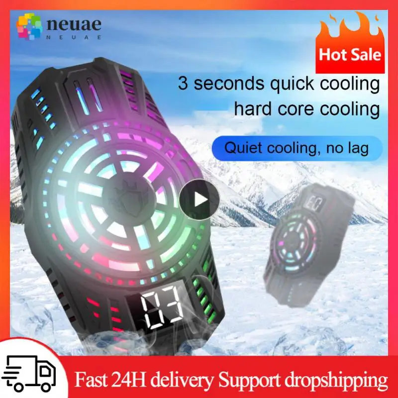 

Game Cooling Gaming Radiator For 4.5-6.7 Inch Mobile Phone Cooling Artifact Cooling Clip Portable Cell Phone Cool Heat Sink Mini