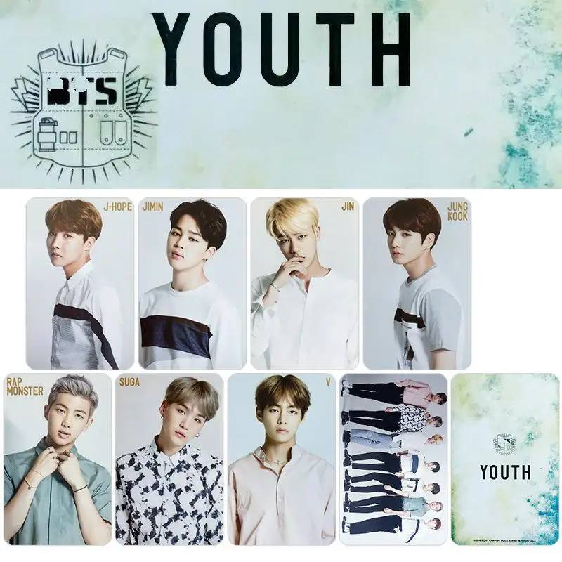 

KPOP Bangtan Boys Japanese Special YOUTH Photo Card LOMO Card High Quality Photo Card Postcard Cosplay gift JIMIN SUGA JIN V RM