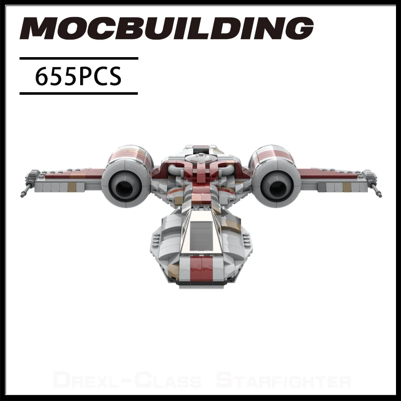 

NEW Star Plan Drexl-Class Starfighter Interceptor Space Wars MOC Building Blocks DIY Toys Kids XMAS Gifts