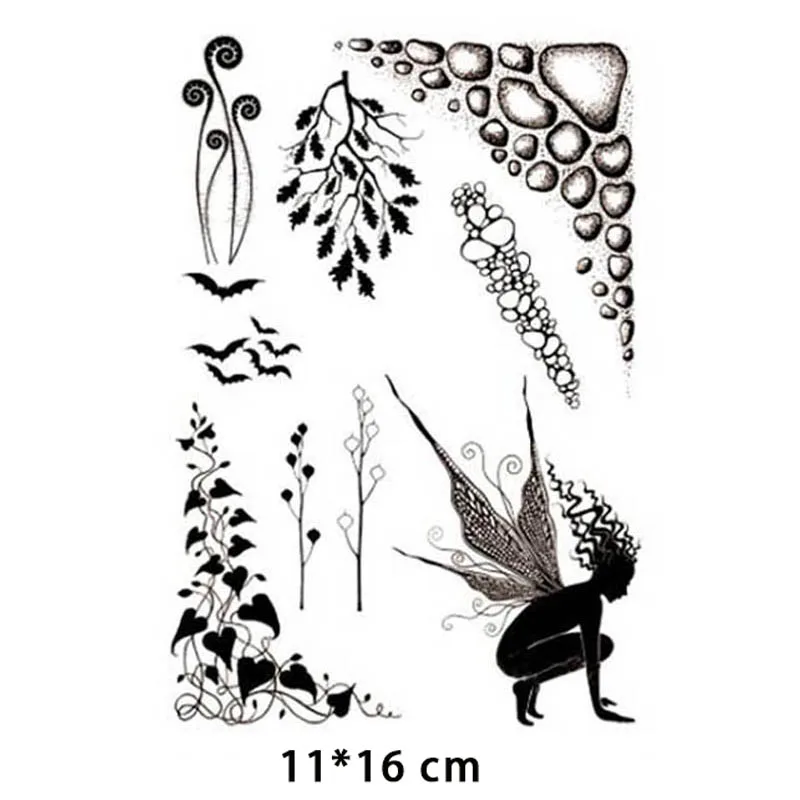 

New Arrival Plant Fairy Clear Stamps for DIY Scrapbooking Card Transparent Silicone Stamp Making Photo Album Crafts Decor