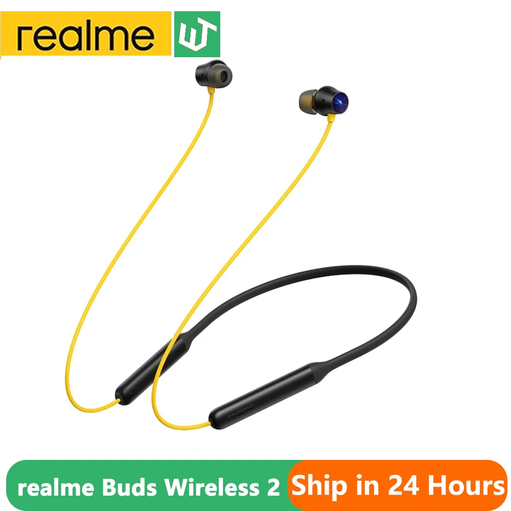 

Realme Buds Wireless 2 Bluetooth Eearphone Active Noise Cancellation 12H Battery Life Bass Boost Driver IPx5 Music Sport Earbuds