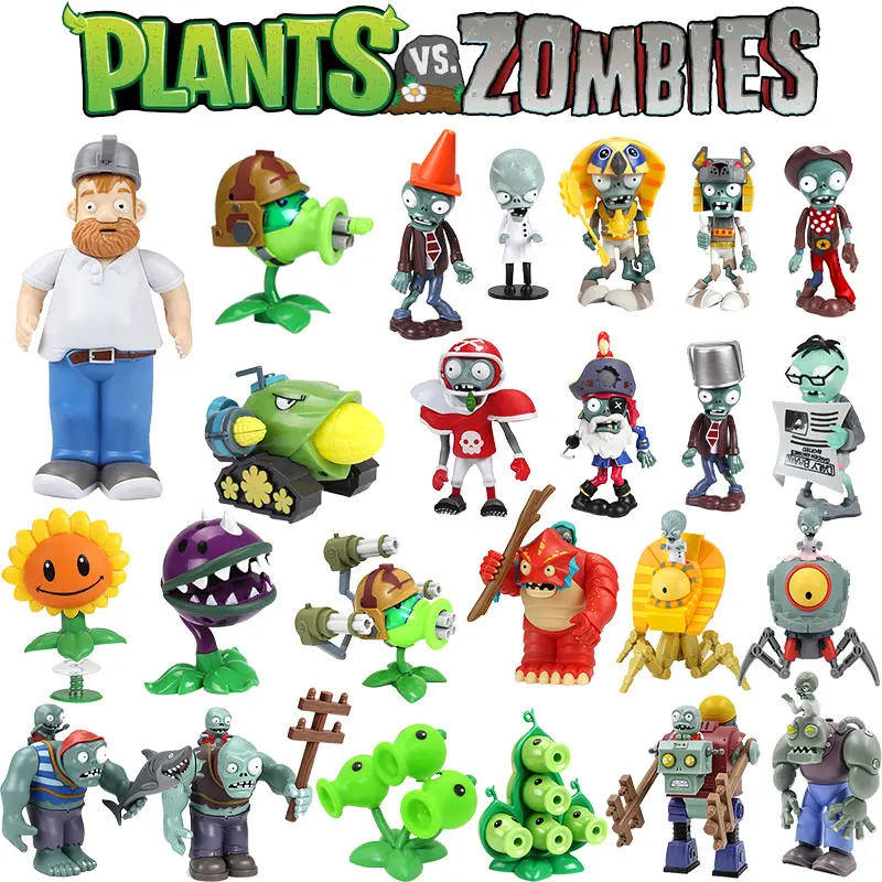 Игрушки PLANTS VS ZOMBIES фигурки героев Gargantuar ведро с конусной головкой Zomboss Peashooter куклы
