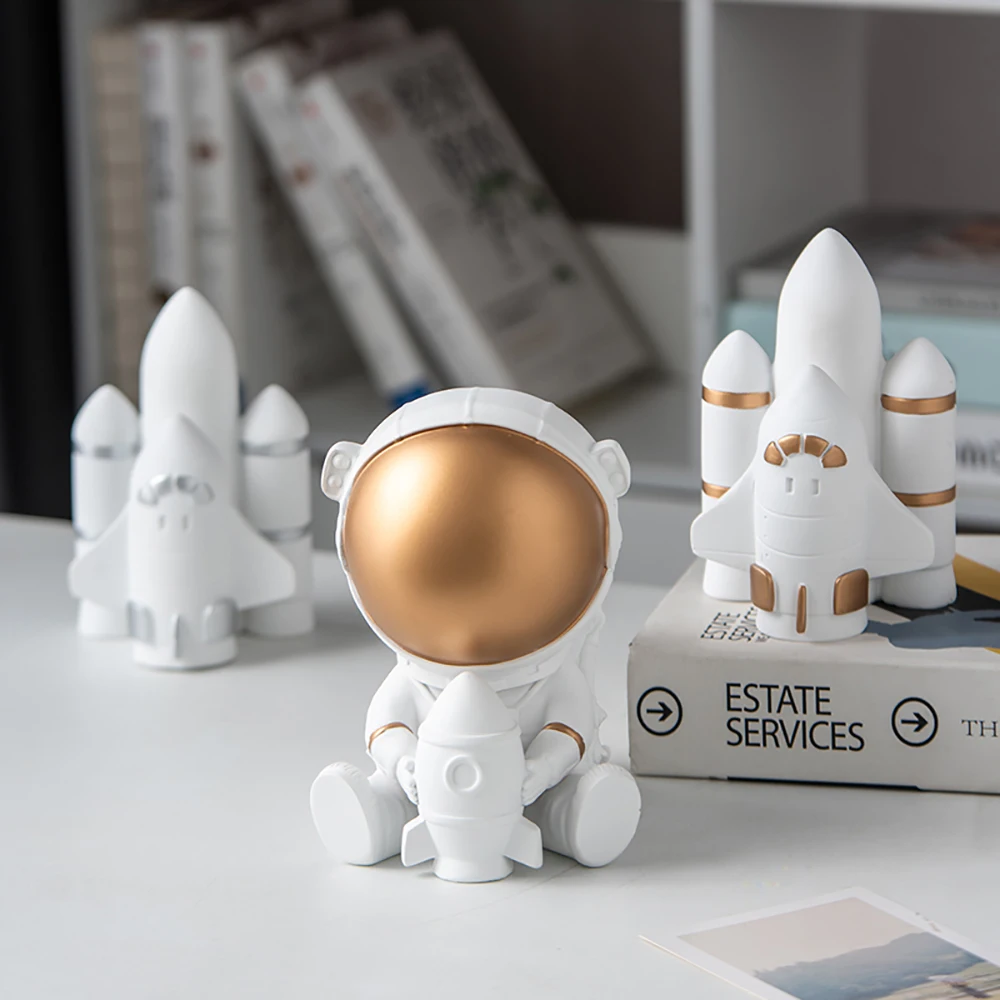 

Креативное украшение для дома и стола из смолы, украшения для пространства, Современная Статуэтка астронавта, статуэтка, украшенная скульп...
