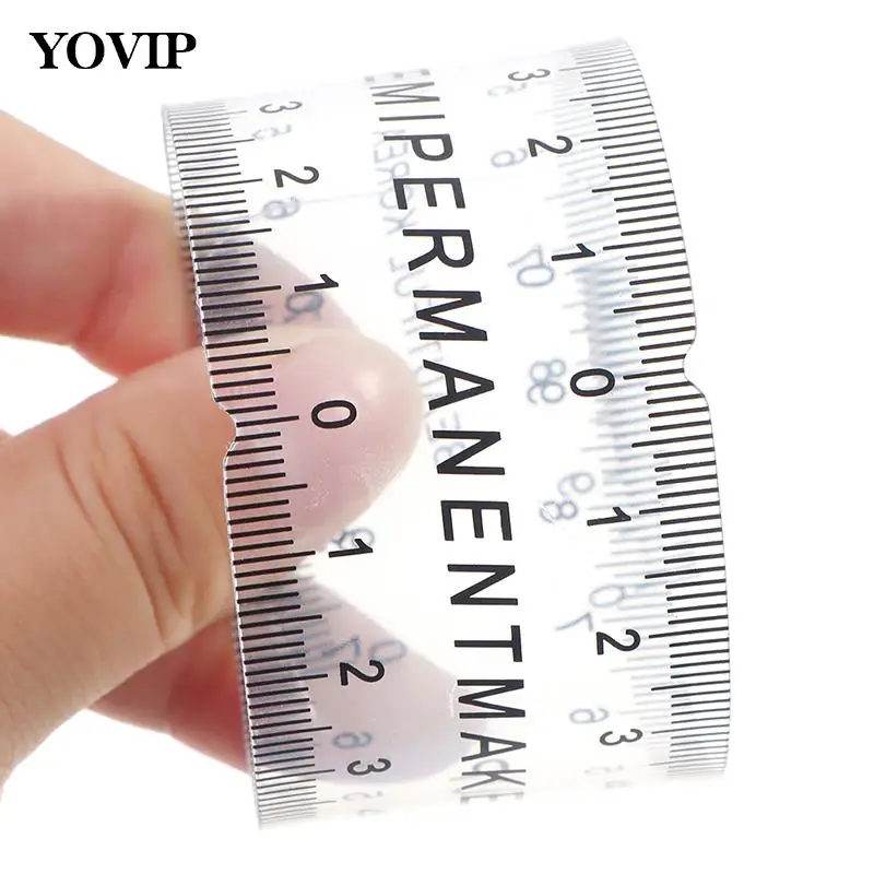 

1pcs Reusable Eyebrow Stencil Makeup Tools Universal Semi Permanent Makeup Guide Ruler Measure Tools