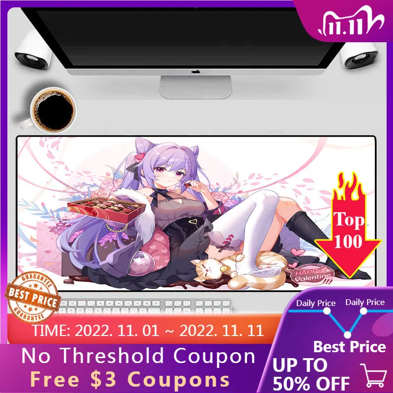 

Cute Beauty XXL Mouse Pad Anime Game Home Cool Mouse Pad Laptop Desktop Computer Accessories Game Anime Office Large Table Pad