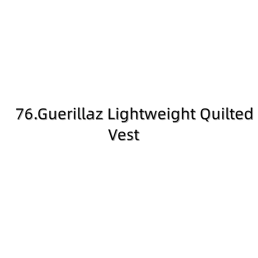 

76. Легкий стеганый жилет Guerillaz