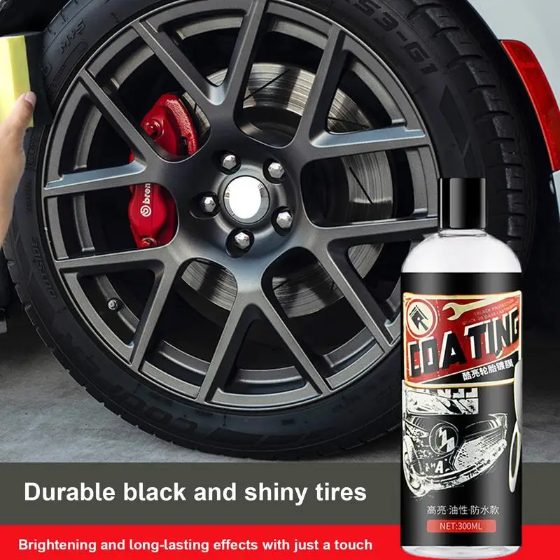 

Instant Tyre Gloss Coating Hydrophobic Sealant Wax For Car Wheel Auto Care Re-black Chemistry Filler 300ml Tire premium Coating