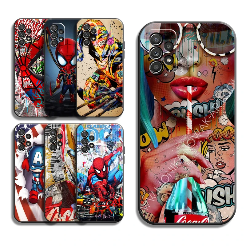 

Marvel Avengers Phone Cases For Samsung Galaxy A51 4G A51 5G A71 4G A71 5G A52 4G A52 5G A72 4G A72 5G Carcasa Funda
