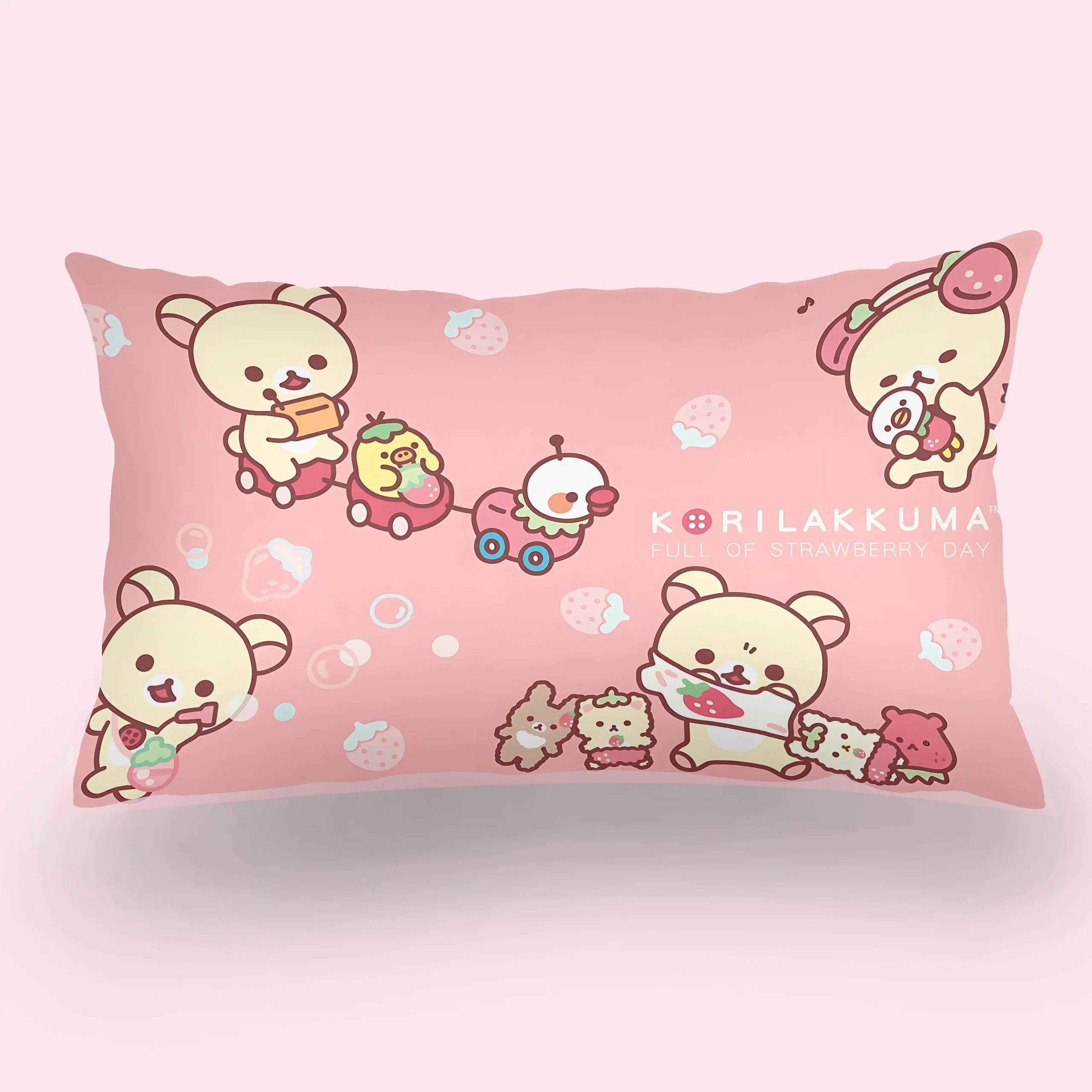 Милый мультфильм R-Rilakkumas двусторонняя печать прямоугольная наволочка