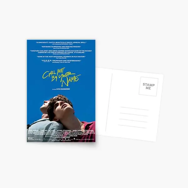 

Call Me By Your Name Postcard Fashion Picture Simple Indoor Photocard Print Cartoon Photo Life Modern Style Decor Aesthetic