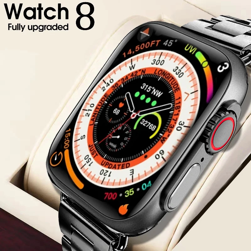 

Newest Ultra Series 8 Smart Watch NFC Smartwatch Men Women Bluetooth Call Wireless Charging Fitness Bracelet 2.16 Inch HD Screen