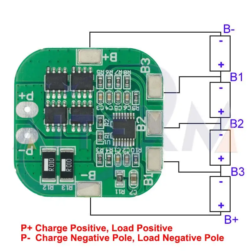 

4S 14.8V / 16.8V 20A Peak Li-ion BMS PCM Battery Protection Board BMS PCM for Lithium LicoO2 Limn2O4 18650 Li Battery DIY Kit