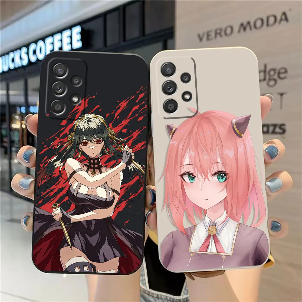 

Case For Samsung Galaxy A91 A73 A72 A71 A53 A52 A51 A42 A33 AO3S 4G 5G Simple Liquid silicone Case Spy House Wine