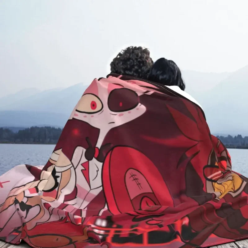 Helluva Boss аниме фланелевое одеяло Fizzarolli удивительные Пледы для дома отеля диван