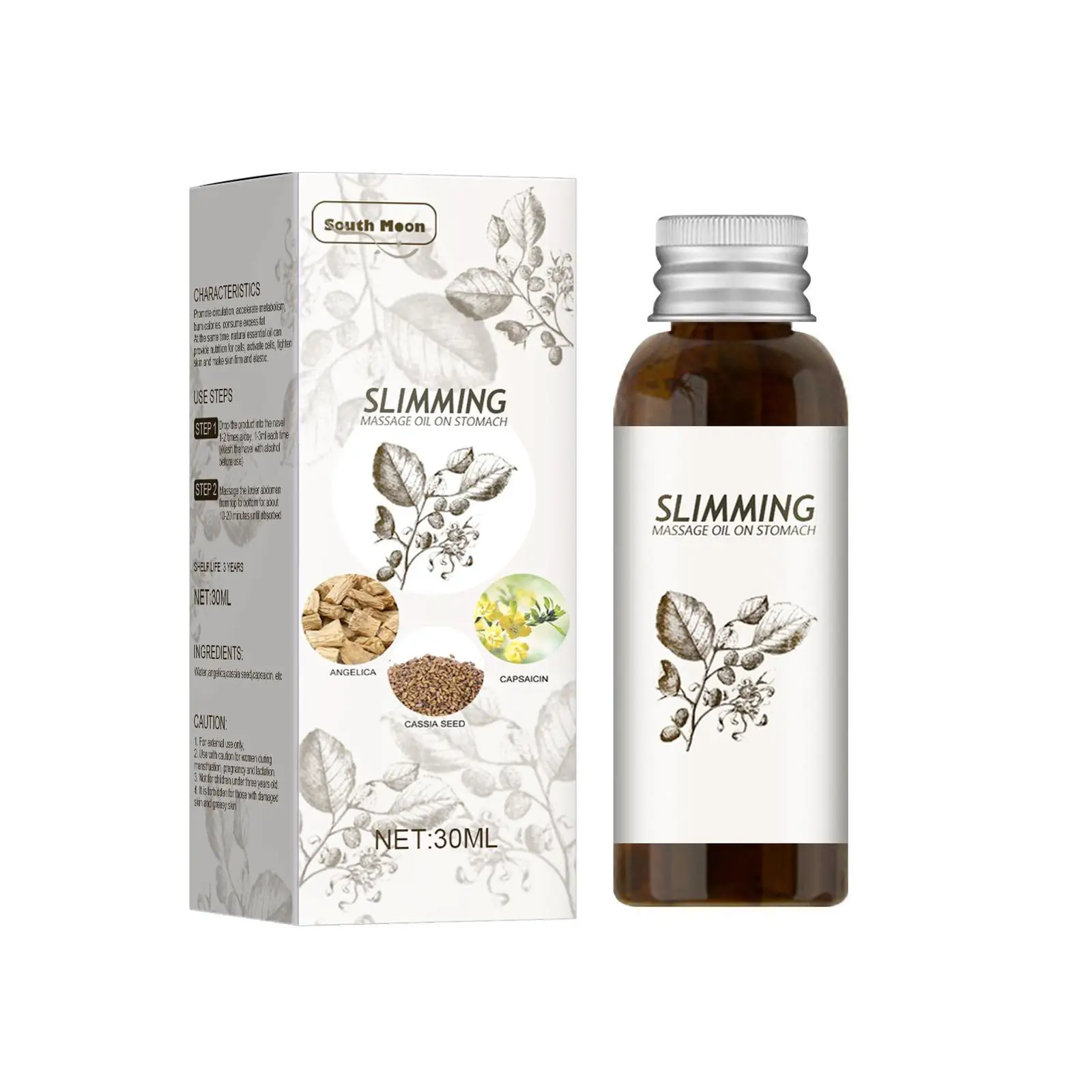 

South Moon Slimming Essential Oil Body Sculpting Firming Abdomen And Stovepipe Artifact Suitable For Obese People Drop Shipping