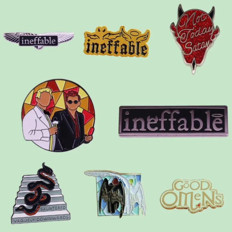 Эмалевые булавки с ангелом и демоном, персонализированные броши в виде крылатых змей с фильмом «хорошо и зло», роскошные медные значки на лацкан, сумка, модные ювелирные изделия, подарок