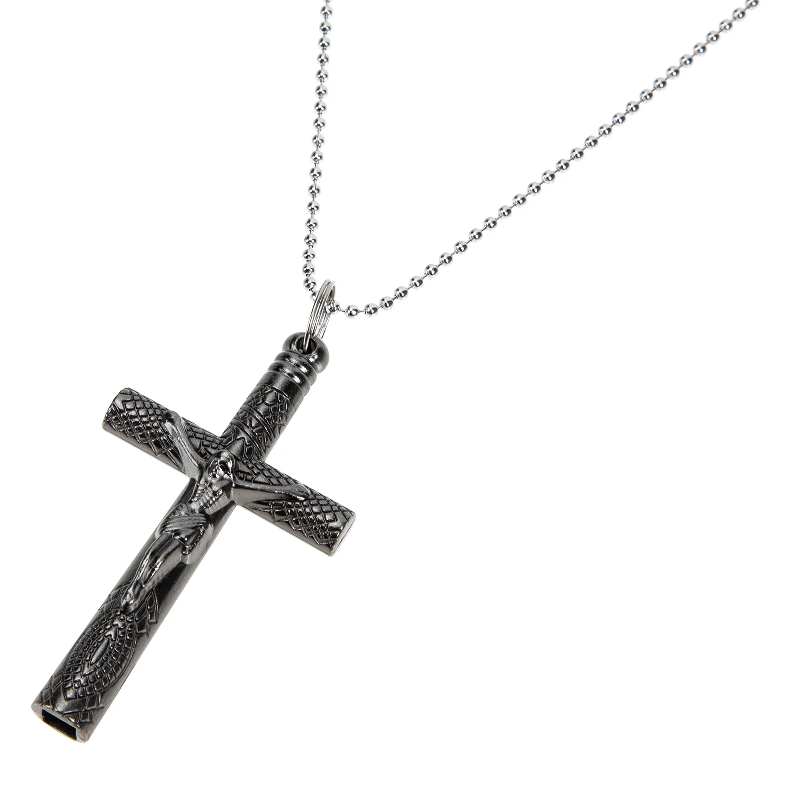 

Percussion Drum Wrench Man Sterling Silver Cross Pendant Religious Jewelry Gift Alloy Part Tool