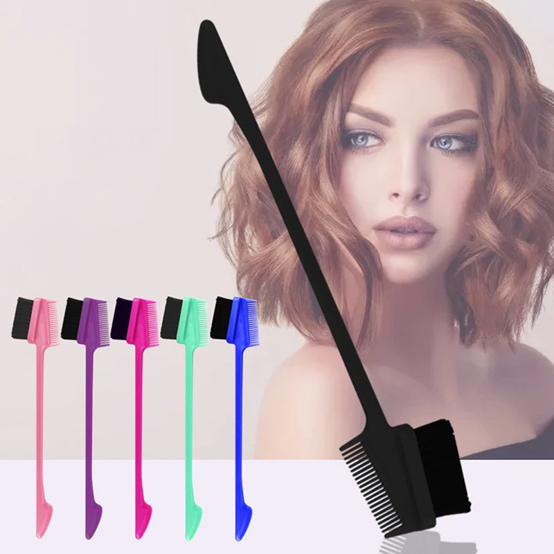 

10Pcs/Barrel 2/3 Heads Hair Styling Edge Control Brush Double Sided Eyebrow Comb Brush Beauty Tools