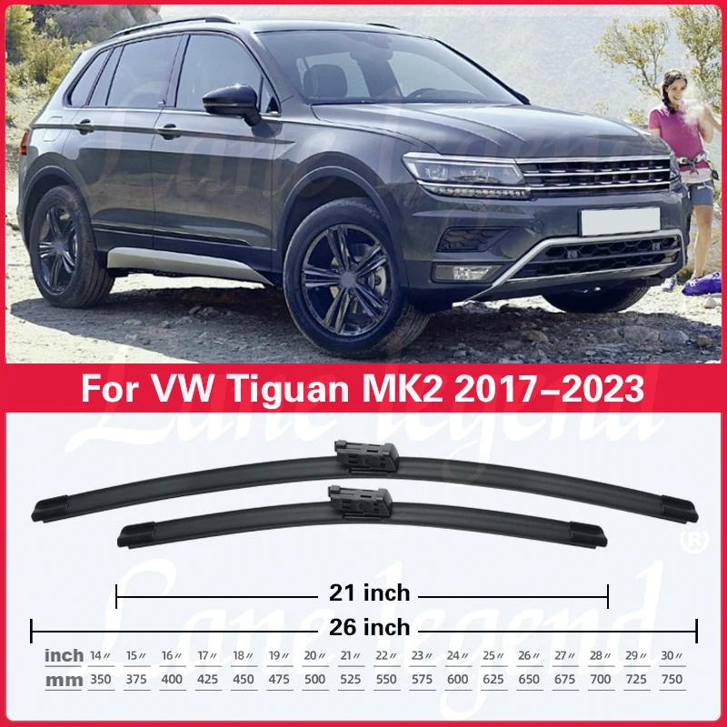 Набор щёток стеклоочистителя для Volkswagen Tiguan MK2 2017-2023 26 + 21 14 дюймов