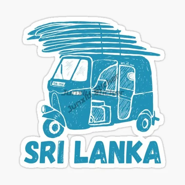

Флаг Шри-Ланки, карта, эмблема, автомобильные наклейки из ПВХ для автомобиля, фургона, велосипедного шлема, украшение для окна, стены, аксессуары