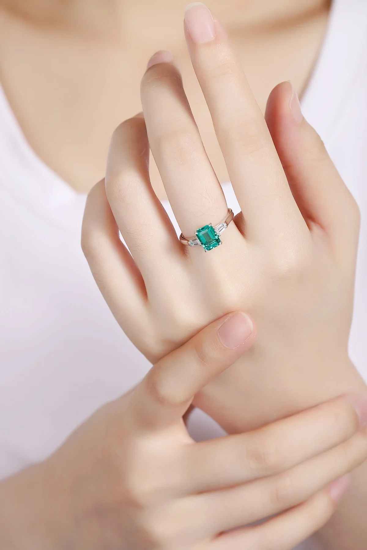 YanYao ювелирные изделия классический дизайн S925 серебро 1.44ct лабораторный