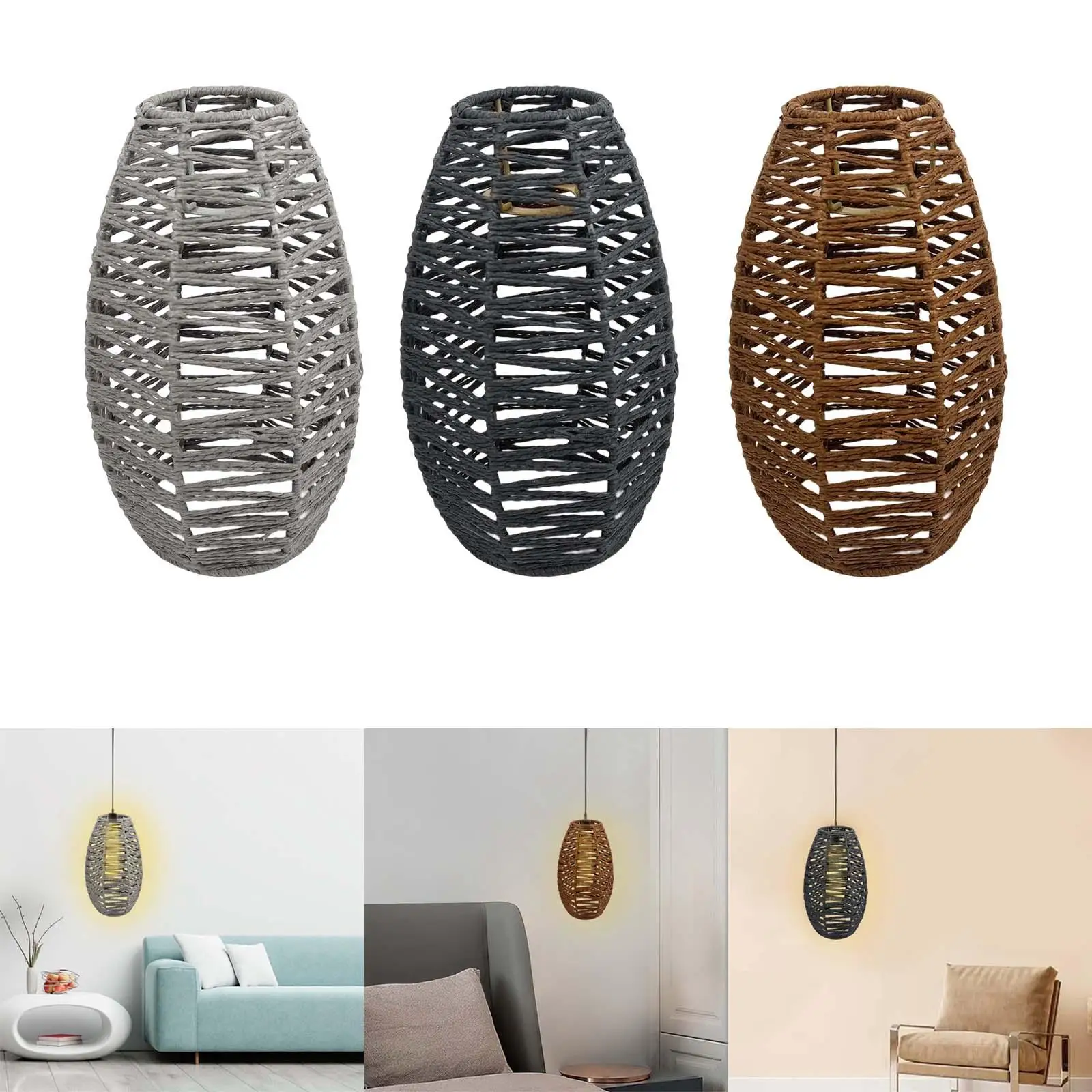 

Hanging Chandelier Cover Pendant Lamp Shade Ceiling Lights Pendants Paper Ceiling Light Shade for Bedroom Coffee Shop Restaurant