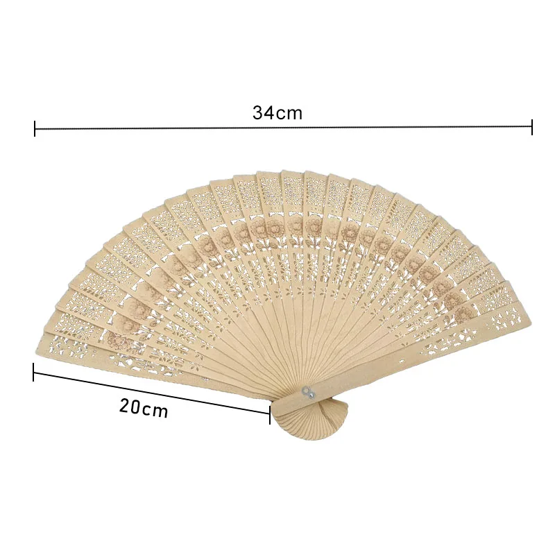 Деревянные Складные вентиляторы в китайском стиле полый гравированный