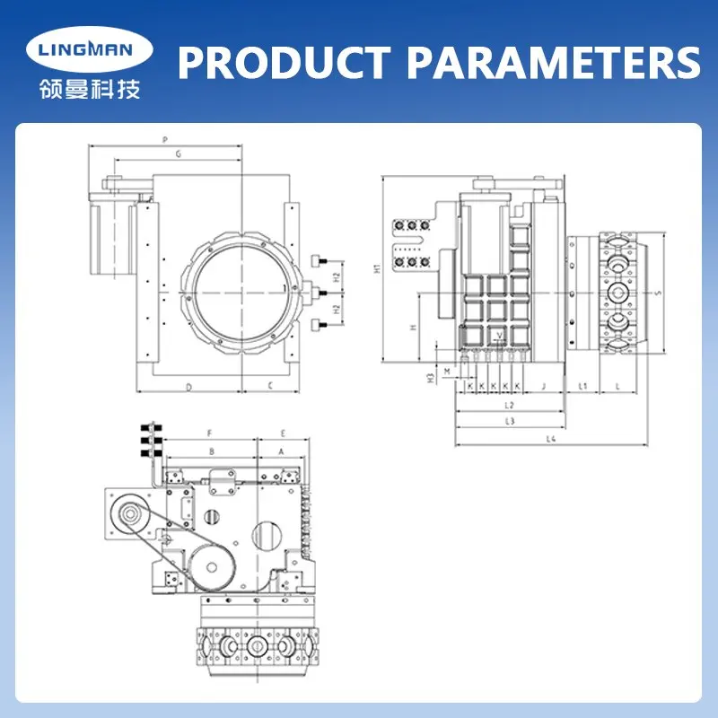 Горизонтальный Токарный револьвер LINGMAN серии HAK38 с высокой жесткостью
