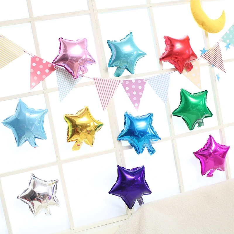 

5inch Star Pentagram Shape Foil Balloon Helium Baloon Wedding Birthday Christmas New Year Party Decor Supplies Kids Globos Toy
