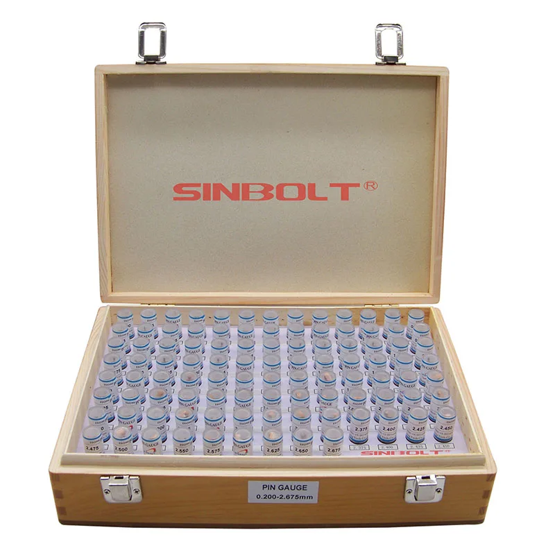 

Pin gauge/plug gauge Set,0.200mm--2.675(Interval: 0.025,100pcs)