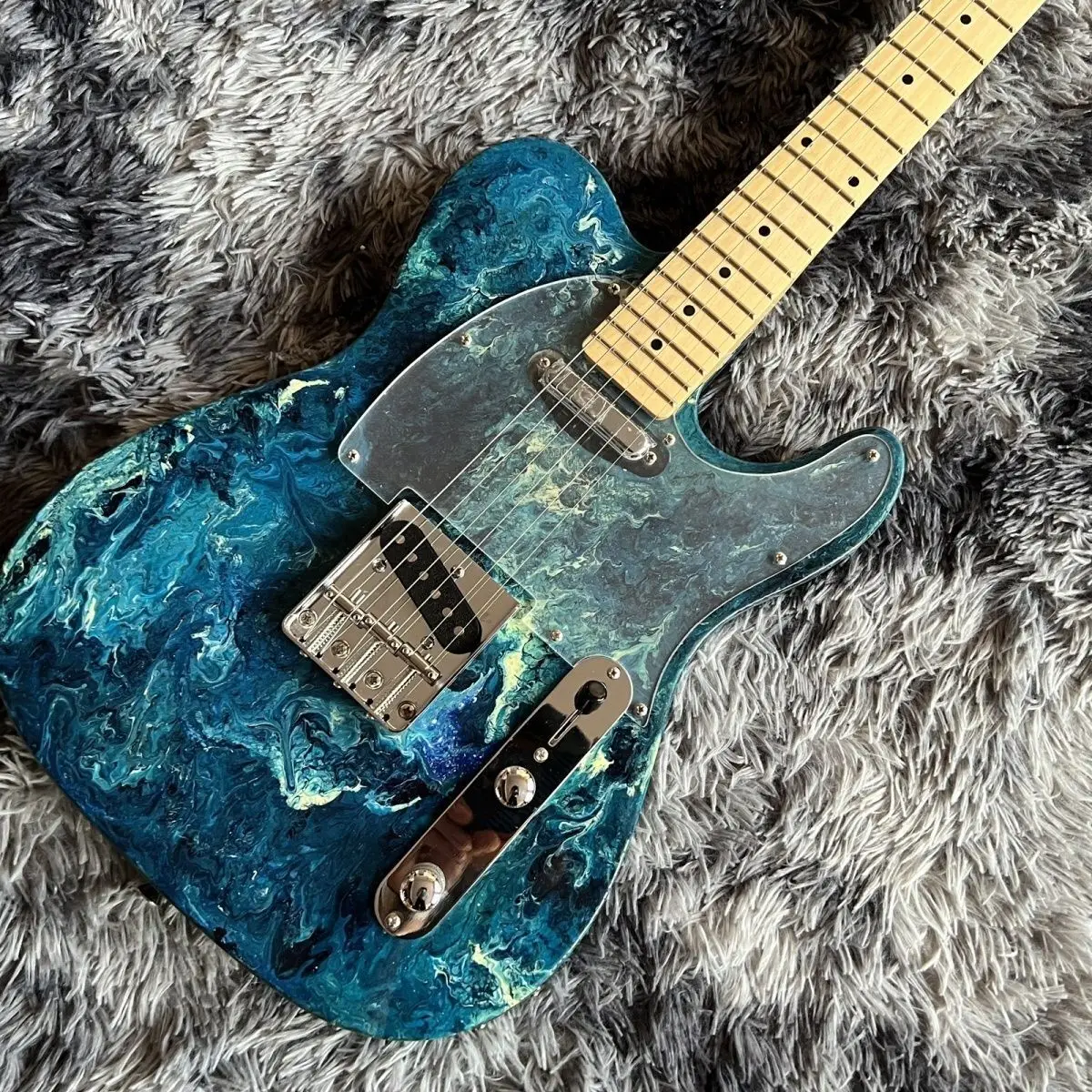 

Water Transfer Printing Electric Guitar Panel Maple Fingerboard