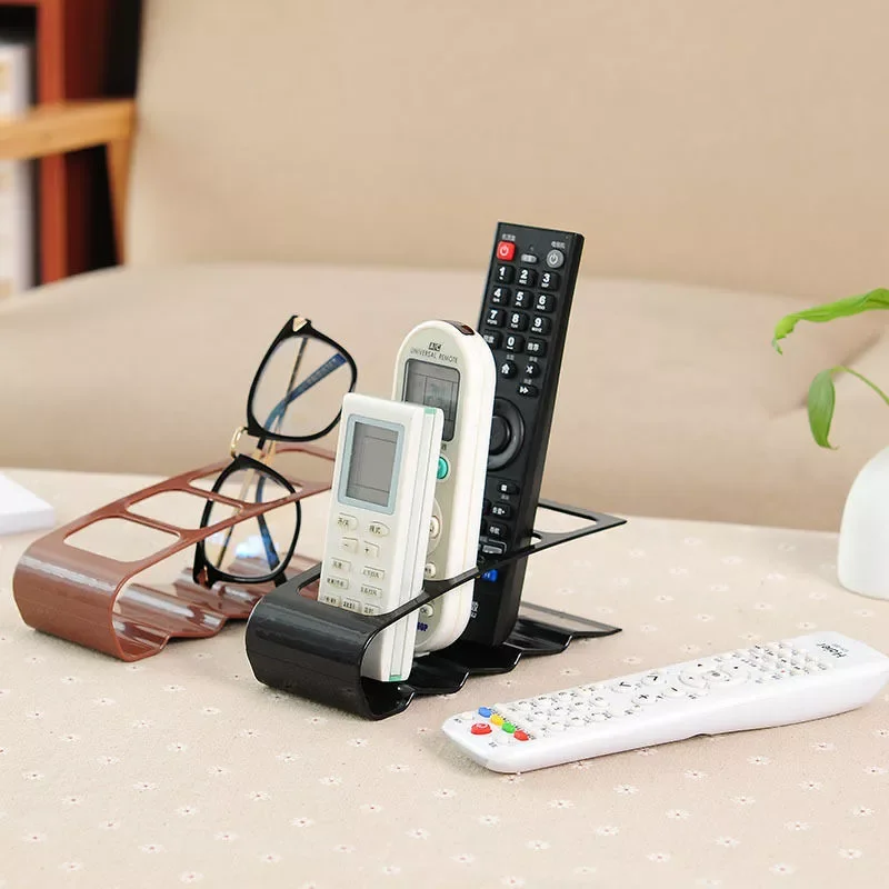 

4-Grid TV Air Conditioning Remote Control Stand Holder Storage Container Desktop Sundries Home Office Stationery Organizer