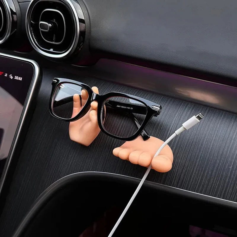 Настенный стеллаж для хранения в форме ног на присоске автомобильный органайзер