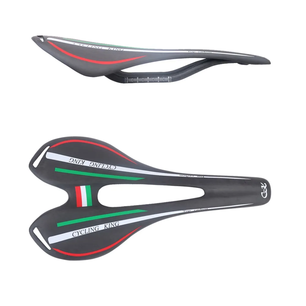 Фото Бесплатная доставка Распродажа предложение: CYCLING KING с-k Новый design15-2 Италия флаг цвета Велосипедное Сиденье полностью из углеродного материа... №2