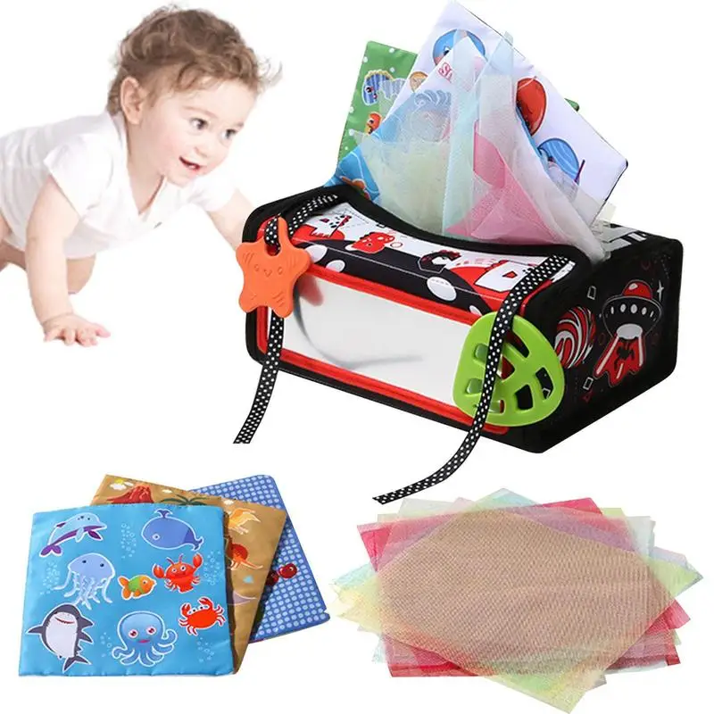 

Sensory Tissue Toy Educational Sensory Tissue Toy For 0 To 12 Months Parent-Child Interaction Toys For Playroom Living Room