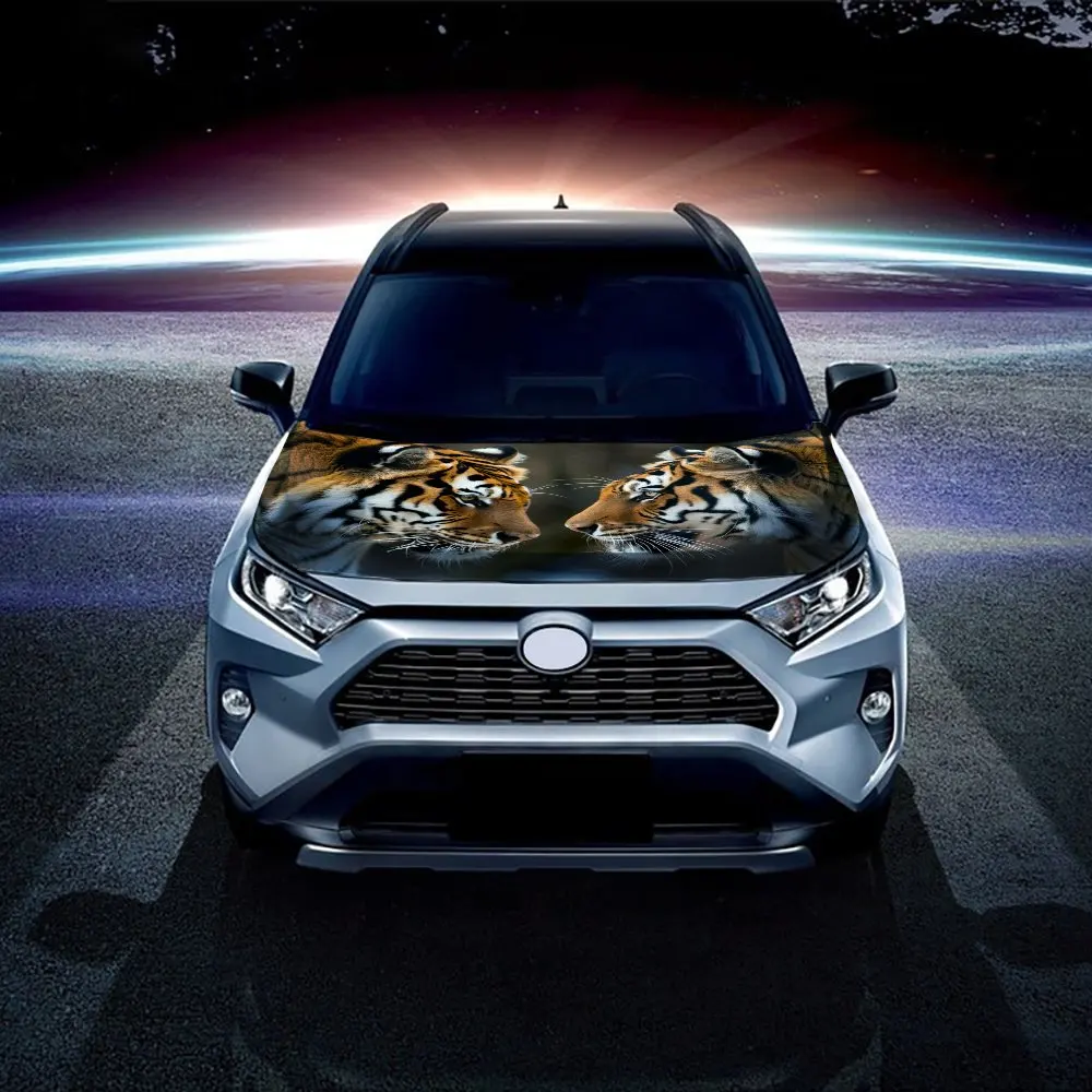 Фото Tiger Car Hood Vinyl - High-Performance & Durable, Custom-Fit for Your Vehicle’s Hood №3