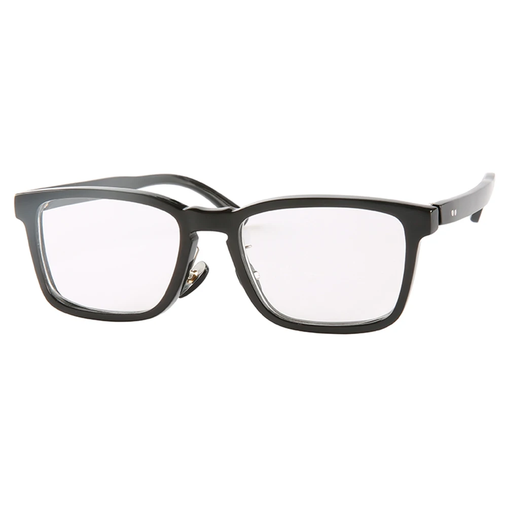 

Bussiness Men Classic Large Big Rectangle Square Black Thin Buffalo Horn Rim Glasses Men's Optical Reading Eyeglasses Frame