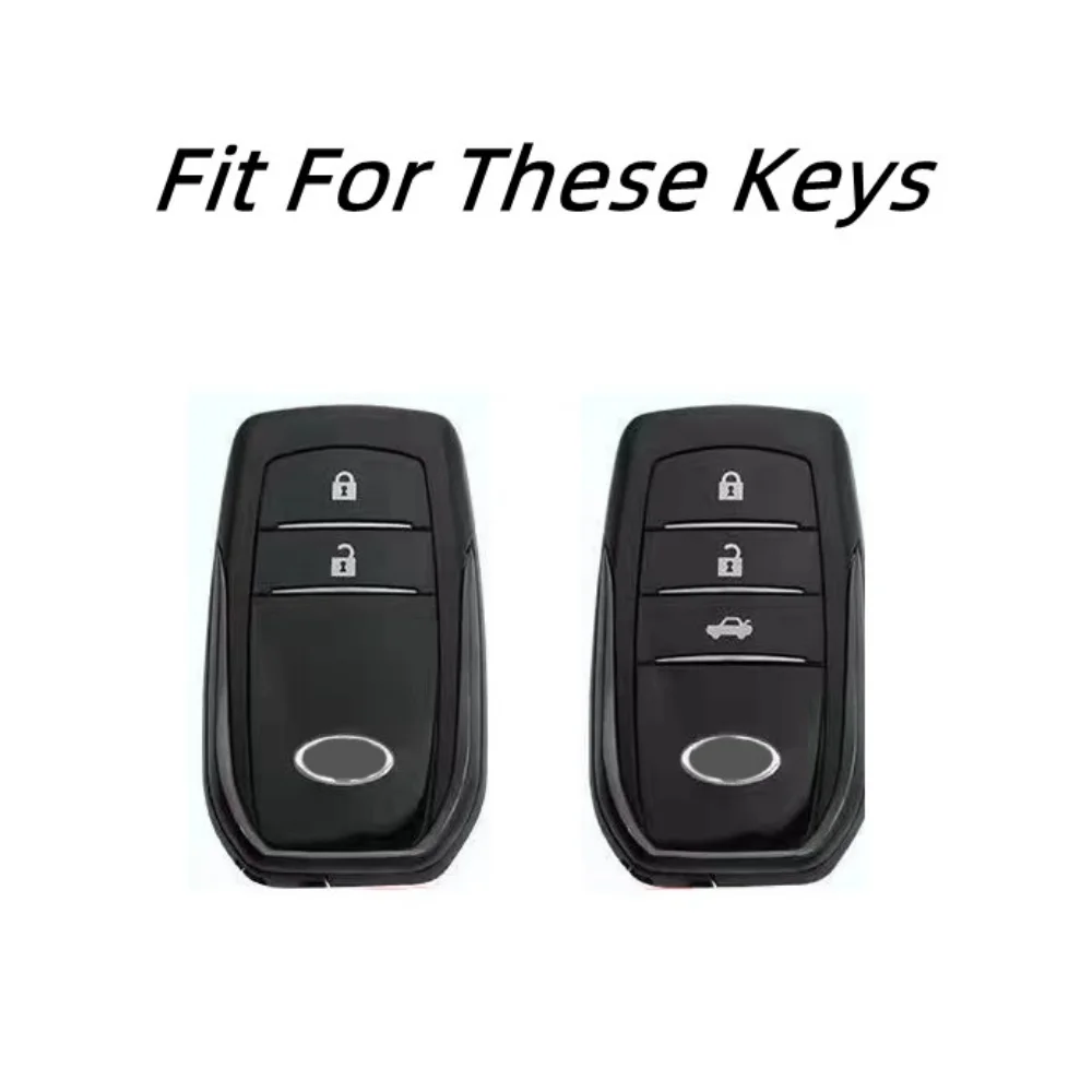 ТПУ Ключевой чехол для автомобильного ключа Toyota Hilux Fortuner Land Cruiser Camry Corolla Crown RAV4 Highland аксессуары для ключей.