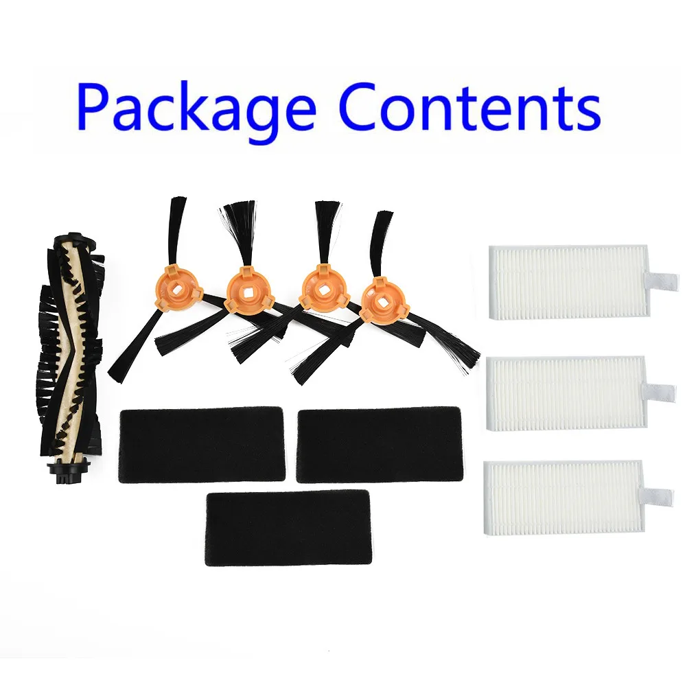 

Vacuum Cleaner Main Brush Filters Side Brushes Kit For ECOVACS DEEBOT N79T Robotic Cleaner Accessories