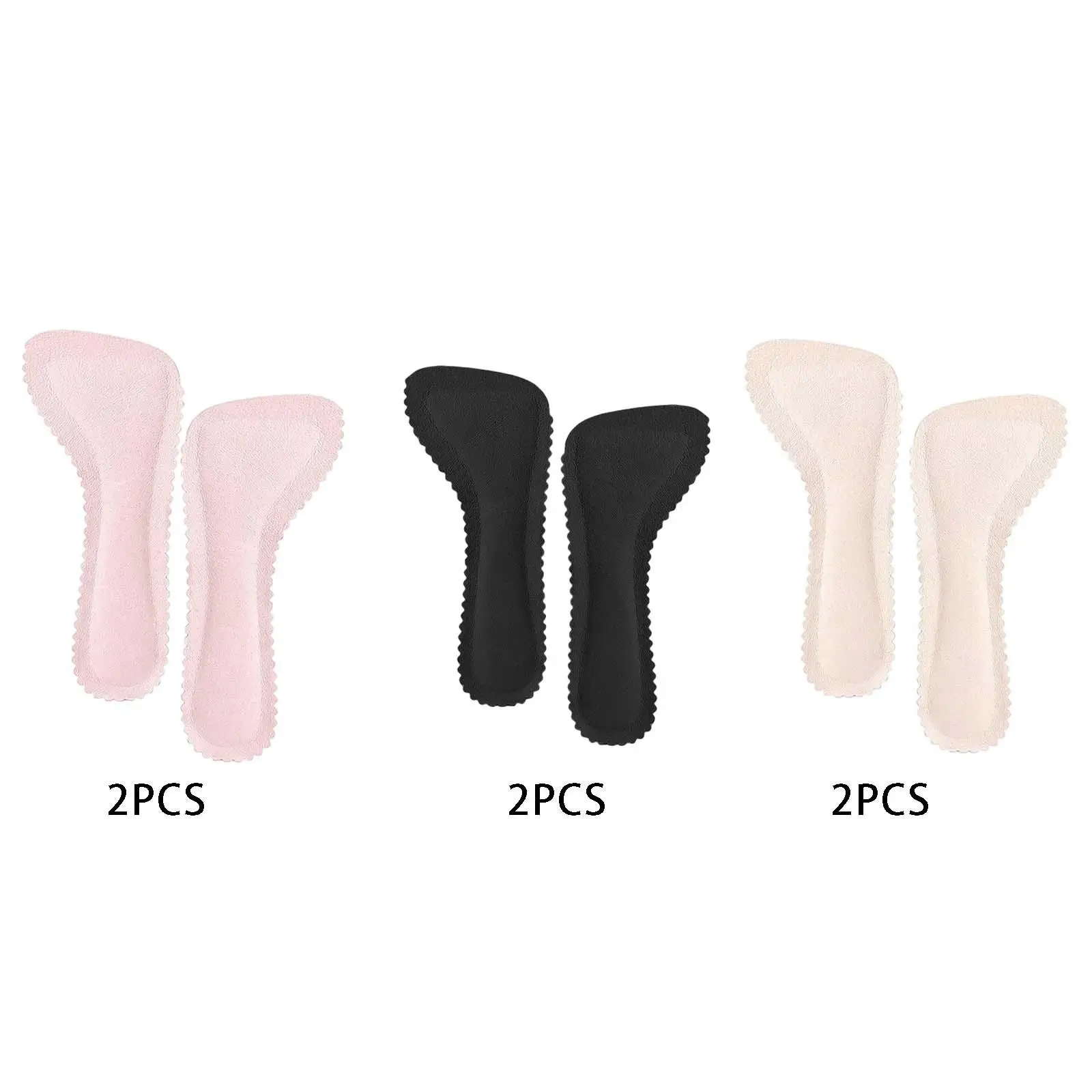 

2 Pairs High Heel Insoles Sweat Absorption Anti Slip Comfortable Cushions Inserts