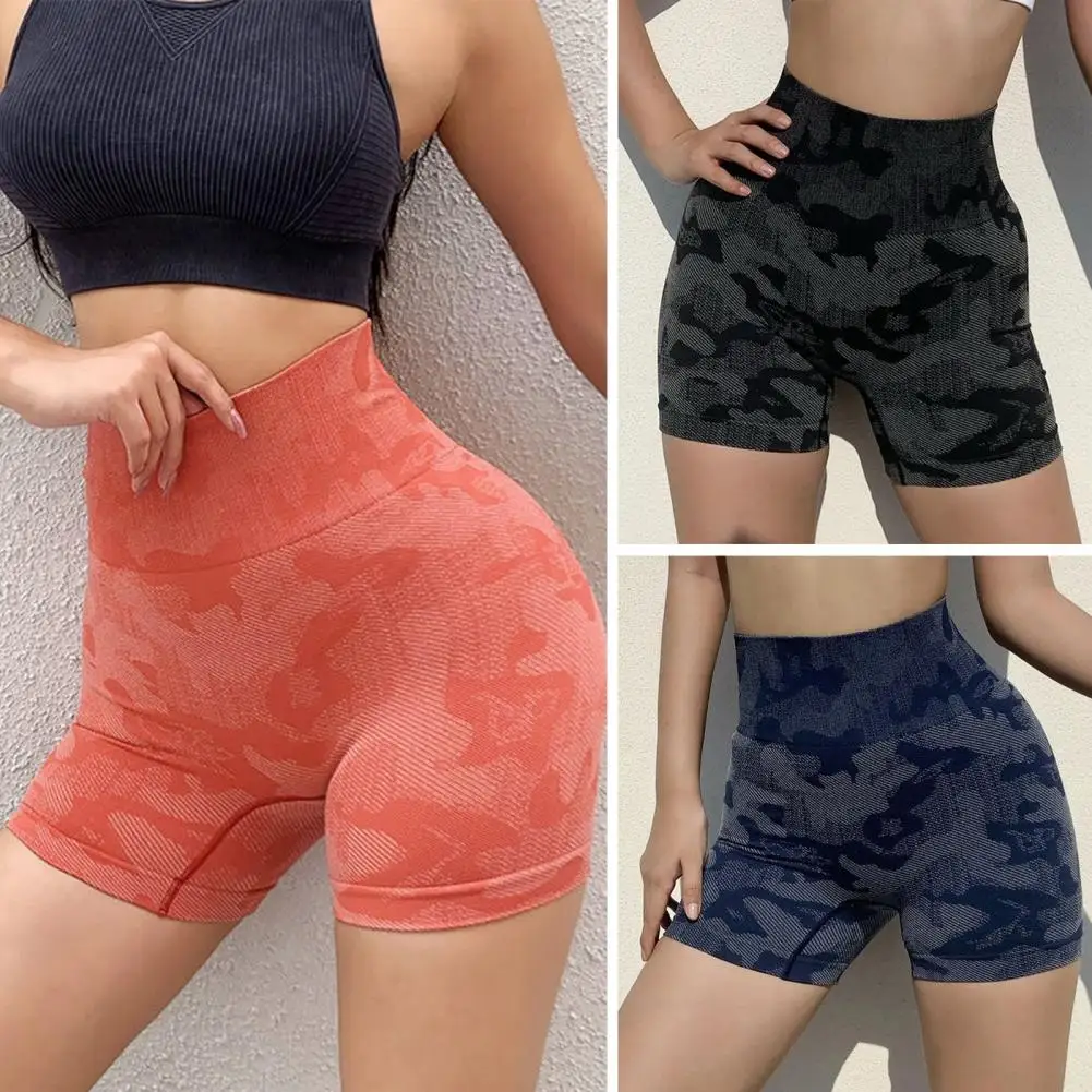 

Women Yoga Shorts Fitness High Waist Quick Dry High Elasticity Butt-lifted Summer Sports Shorts Jogging Pants
