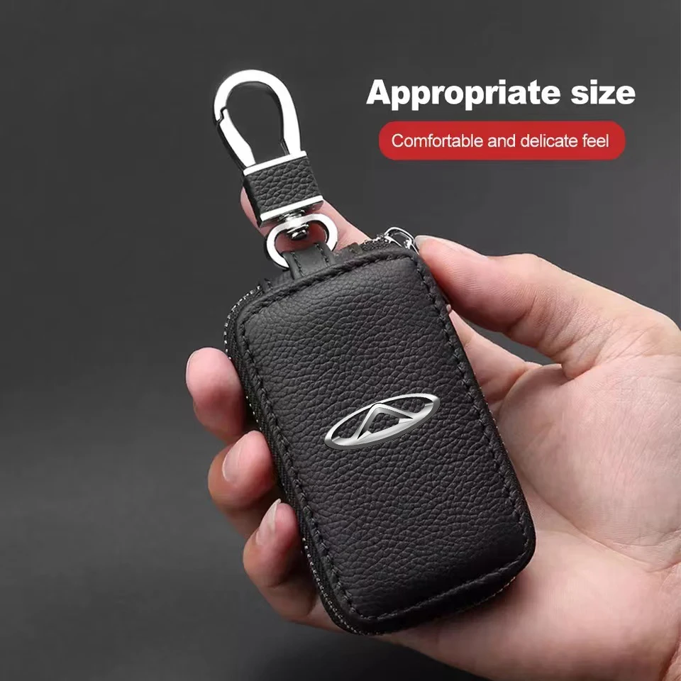 

For Chery Tiggo 8 Arrizo 5 pro gx 5x eQ7 Chery tiggo 7 Pro 2020 Car Universal Custom Leather Car Key Case Remote Key Cover
