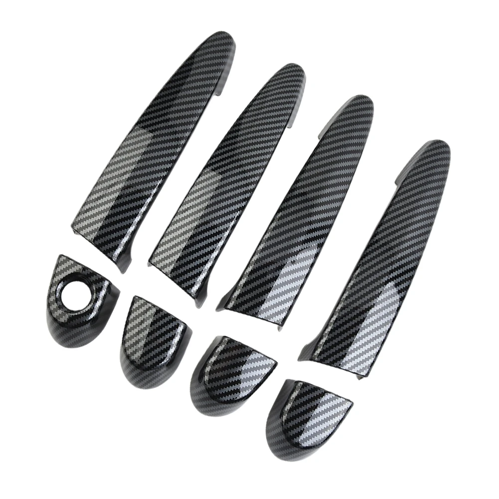 

Car Covers Trims ABS Plastic Carbon Fiber Comfortable Door Handle Easy To Install Quality ABS Replacement Parts