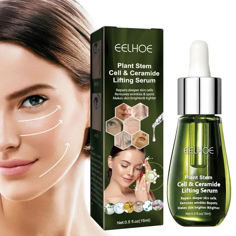 

Plant Stem Cell Ceramide Facial Serum 15ml Skin Moisturize Lifting Lighten Dark Spot Repair Fine Line Damaged Skin Bright Skin