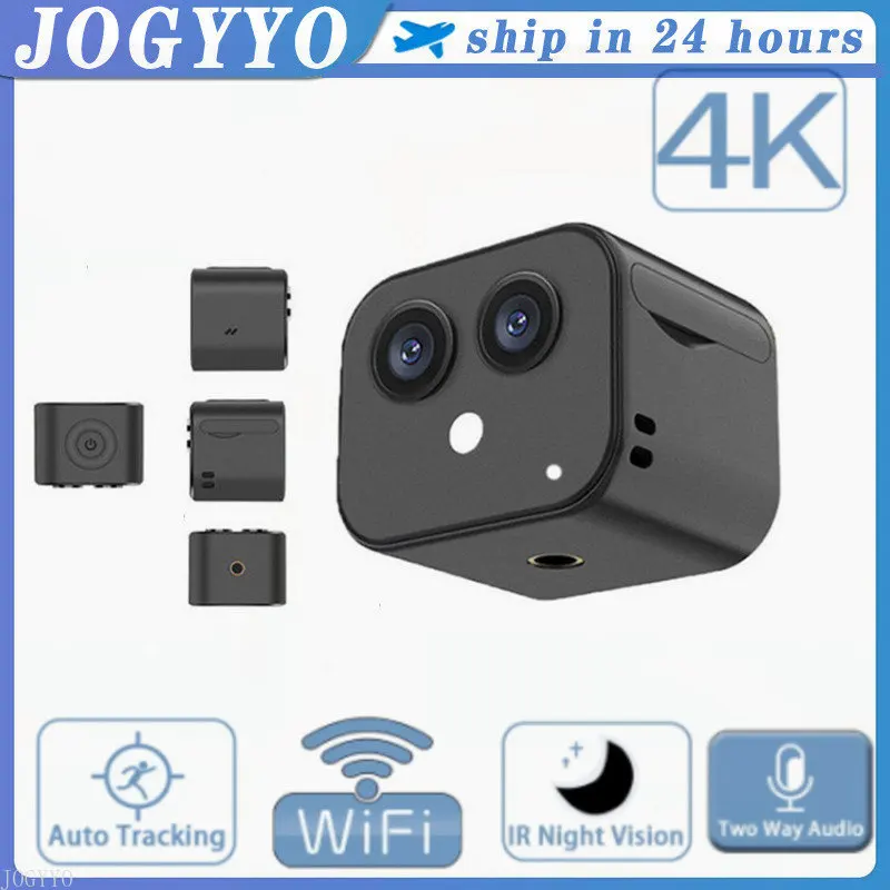 

D3 HD 4K мини беспроводная Wi-Fi Двойная камера фото Беспроводная сетевая камера Удаленная двусторонняя связь домофон монитор видеокамера
