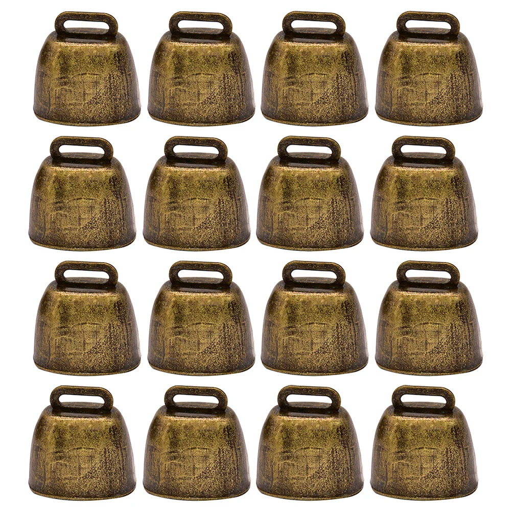 

16Pcs Bells Horse Hanging Bells Retro Style Cattle Bells Retro Color Herds Bells for Livestocks Pets Decoration Farm Supplies